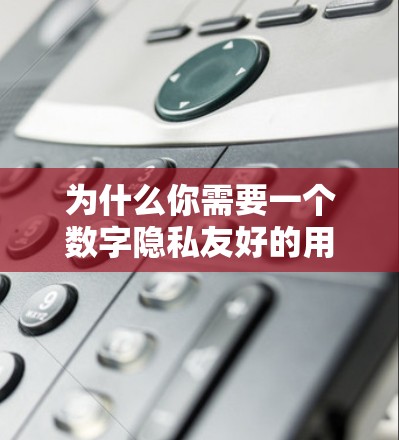 为什么你需要一个数字隐私友好的用户界面，以应对未来的数字世界