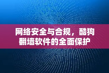 网络安全与合规，酷狗翻墙软件的全面保护