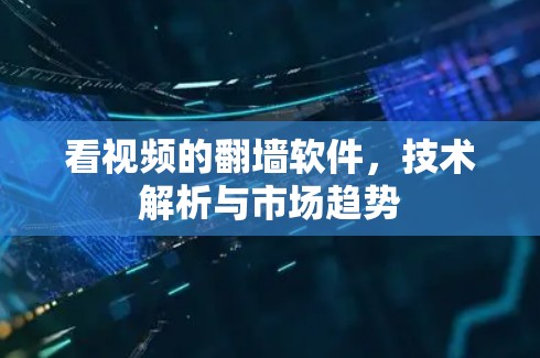 看视频的翻墙软件，技术解析与市场趋势