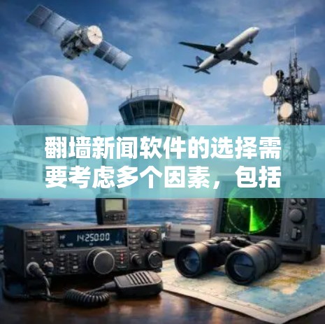 翻墙新闻软件的选择需要考虑多个因素，包括加密和防火墙功能、用户评价、兼容性以及需求偏好。以下是对常见翻墙新闻软件的总结和推荐