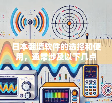 日本翻墙软件的选择和使用，通常涉及以下几点