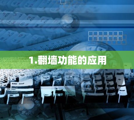 1.翻墙功能的应用
