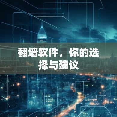 翻墙软件，你的选择与建议