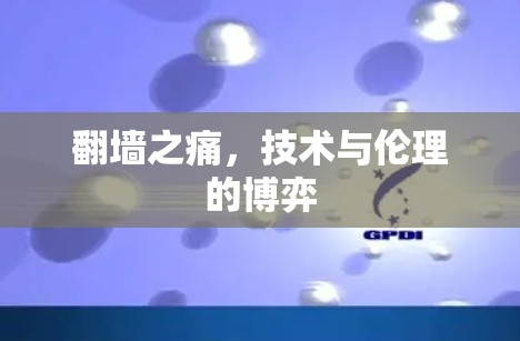 翻墙之痛，技术与伦理的博弈