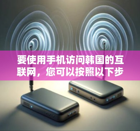 要使用手机访问韩国的互联网，您可以按照以下步骤进行