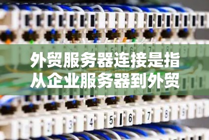 外贸服务器连接是指从企业服务器到外贸网站或平台的连接，通常包括以下方面