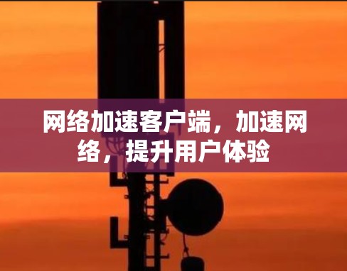 网络加速客户端，加速网络，提升用户体验