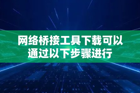 网络桥接工具下载可以通过以下步骤进行